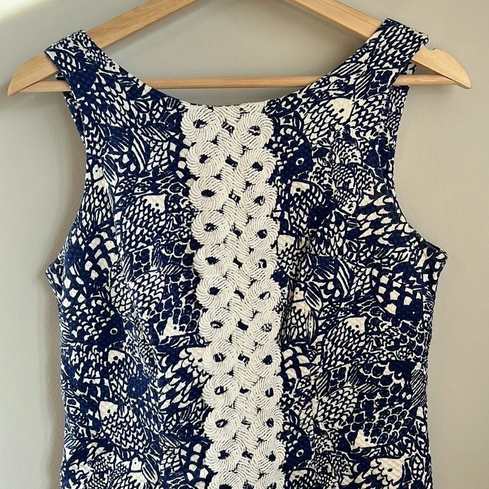 Lilly Pulitzer for Target Fish Print Upstream Print Shift SZ 6